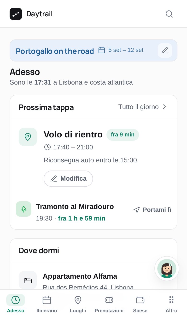 La pagina Adesso: la prossima tappa, i numeri utili, cosa viene dopo